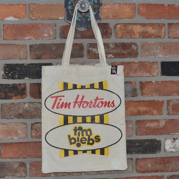 Tim Hortons, Justin Bieber Collab. Tim Biebs Canvas Tote Bag Limited Edition - Picture 1 of 2